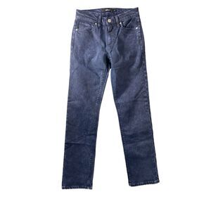 Hudson Womens Nico Mid-Rise Straight Ankle‎ Pageant Blue Mineral Jeans Size 25